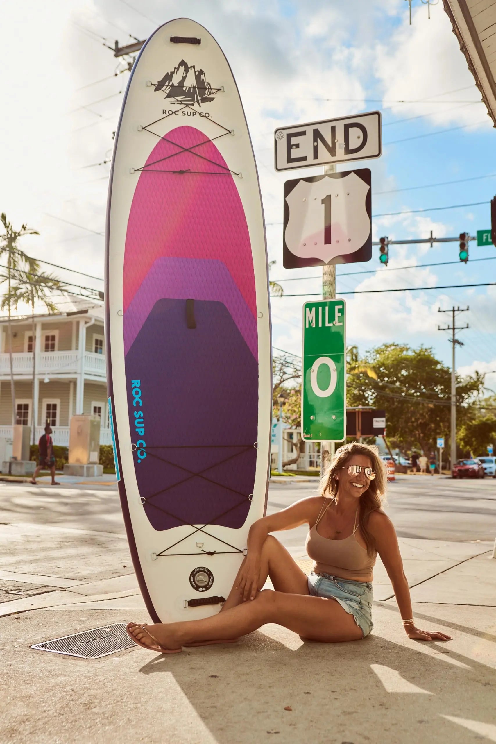 Roc Inflatable Stand Up Paddle Board 10' 6" with Premium SUP Paddle Board Accessories, Wide Stable Design, Non-Slip Comfort Deck for Youth & Adults Coastal Adventure Co