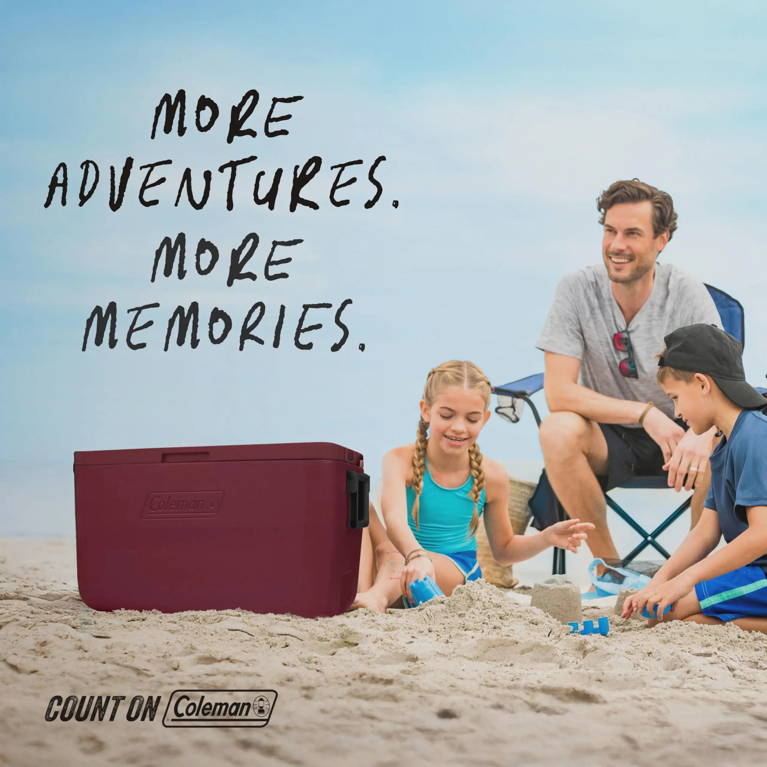 Coleman Chiller 9/16/30/48/60qt Cooler with Ice Retention, Leak Resistant, Great for Camping, Concerts, Sports, and More Coastal Adventure Co