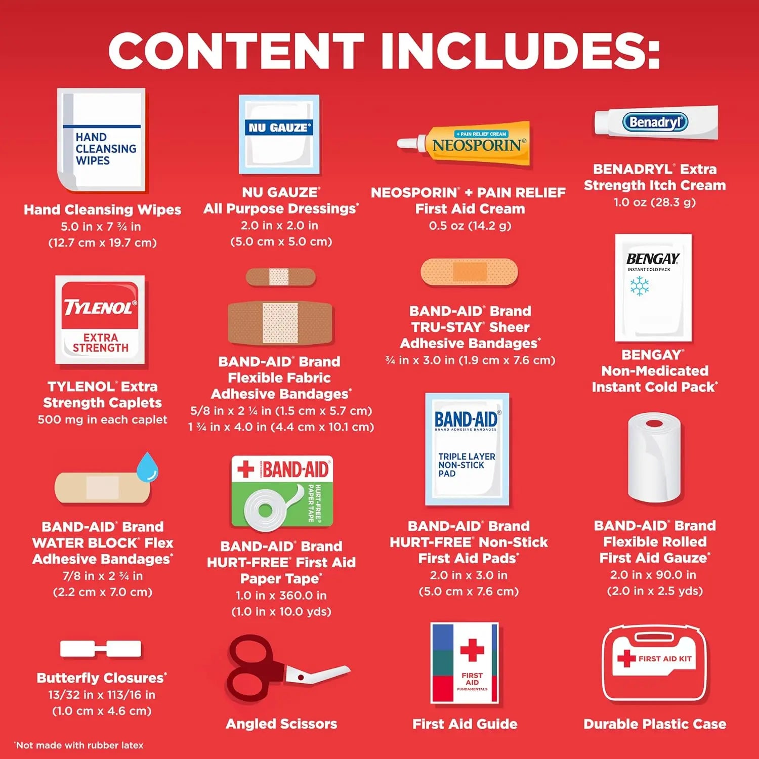BAND-AID Brand All-Purpose Portable Compact First Aid Kit, 160 Piece | Emergency Wound Care Essentials with Adhesive Bandages, Gauze & Pain Relief for Home, Car, Dorm, Camping, Cruise & Travel Coastal Adventure Co