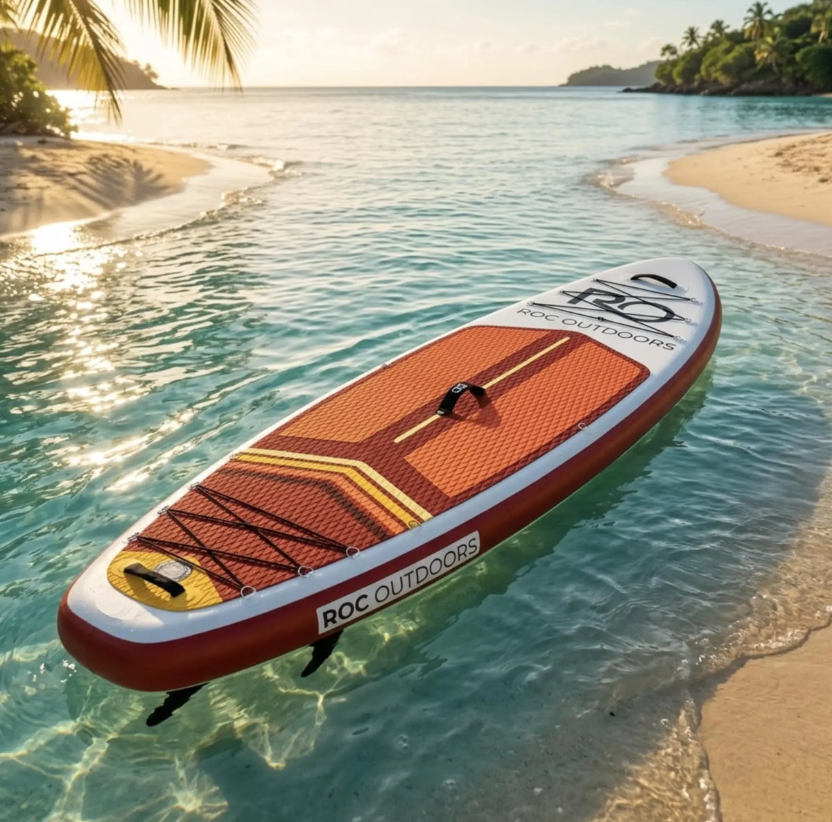 Roc Inflatable Stand Up Paddle Board 10' 6" with Premium SUP Paddle Board Accessories, Wide Stable Design, Non-Slip Comfort Deck for Youth & Adults Coastal Adventure Co
