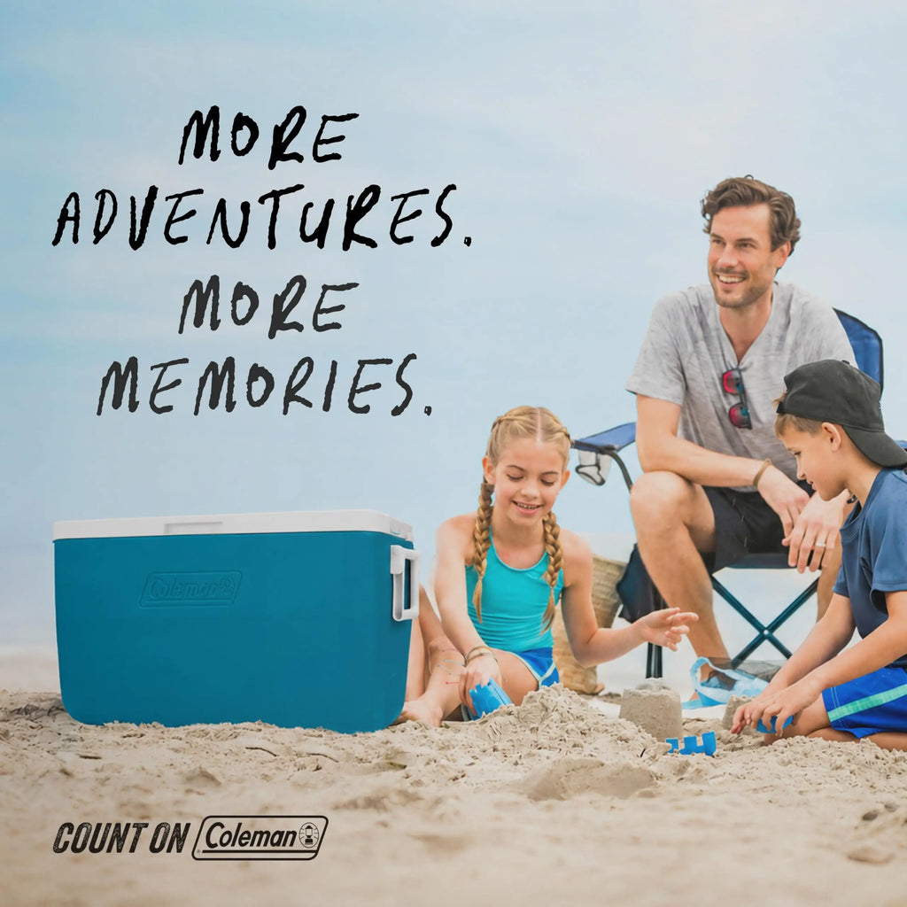 Coleman Chiller 9/16/30/48/60qt Cooler with Ice Retention, Leak Resistant, Great for Camping, Concerts, Sports, and More Coastal Adventure Co