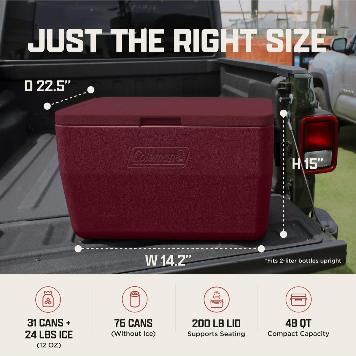 Coleman Chiller 9/16/30/48/60qt Cooler with Ice Retention, Leak Resistant, Great for Camping, Concerts, Sports, and More Coastal Adventure Co