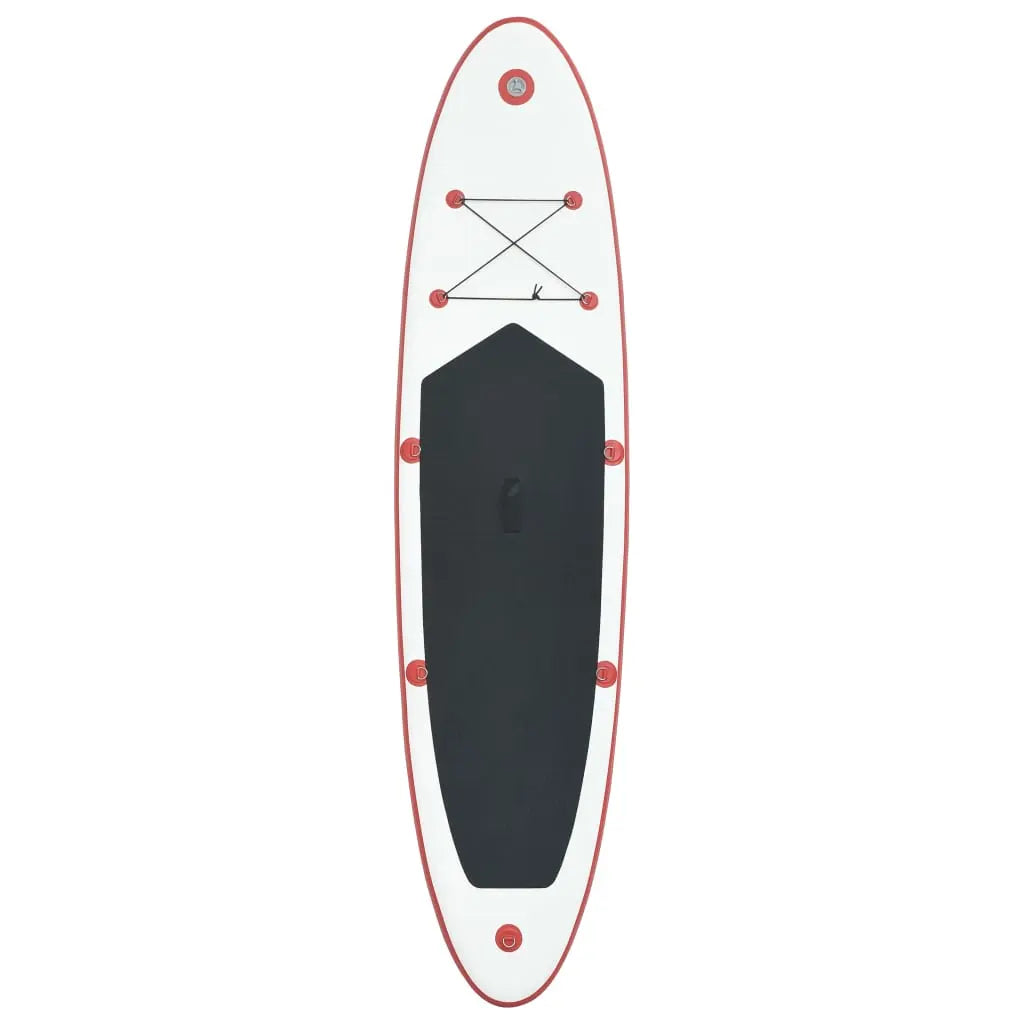 NNEVL Stand Up Paddle Board Set SUP Surfboard Inflatable Red and White-2