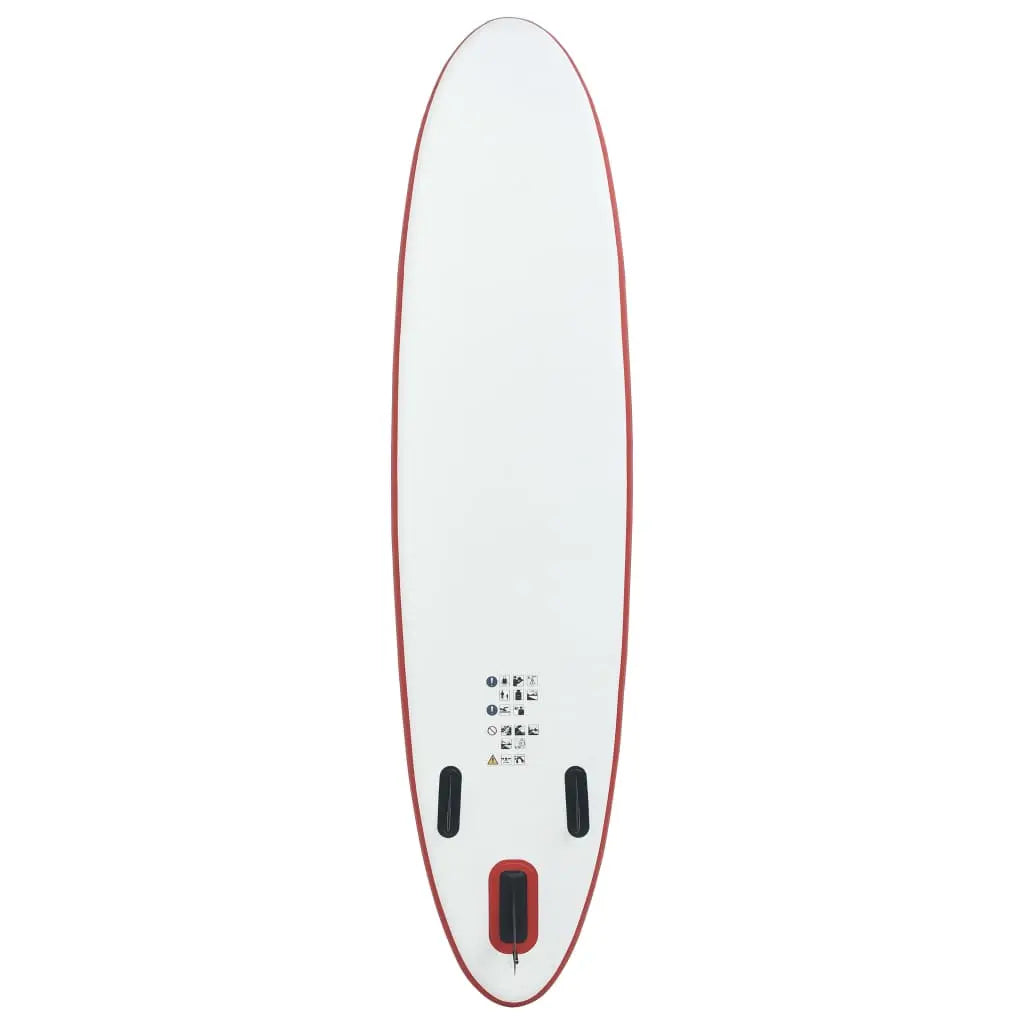 NNEVL Stand Up Paddle Board Set SUP Surfboard Inflatable Red and White-3