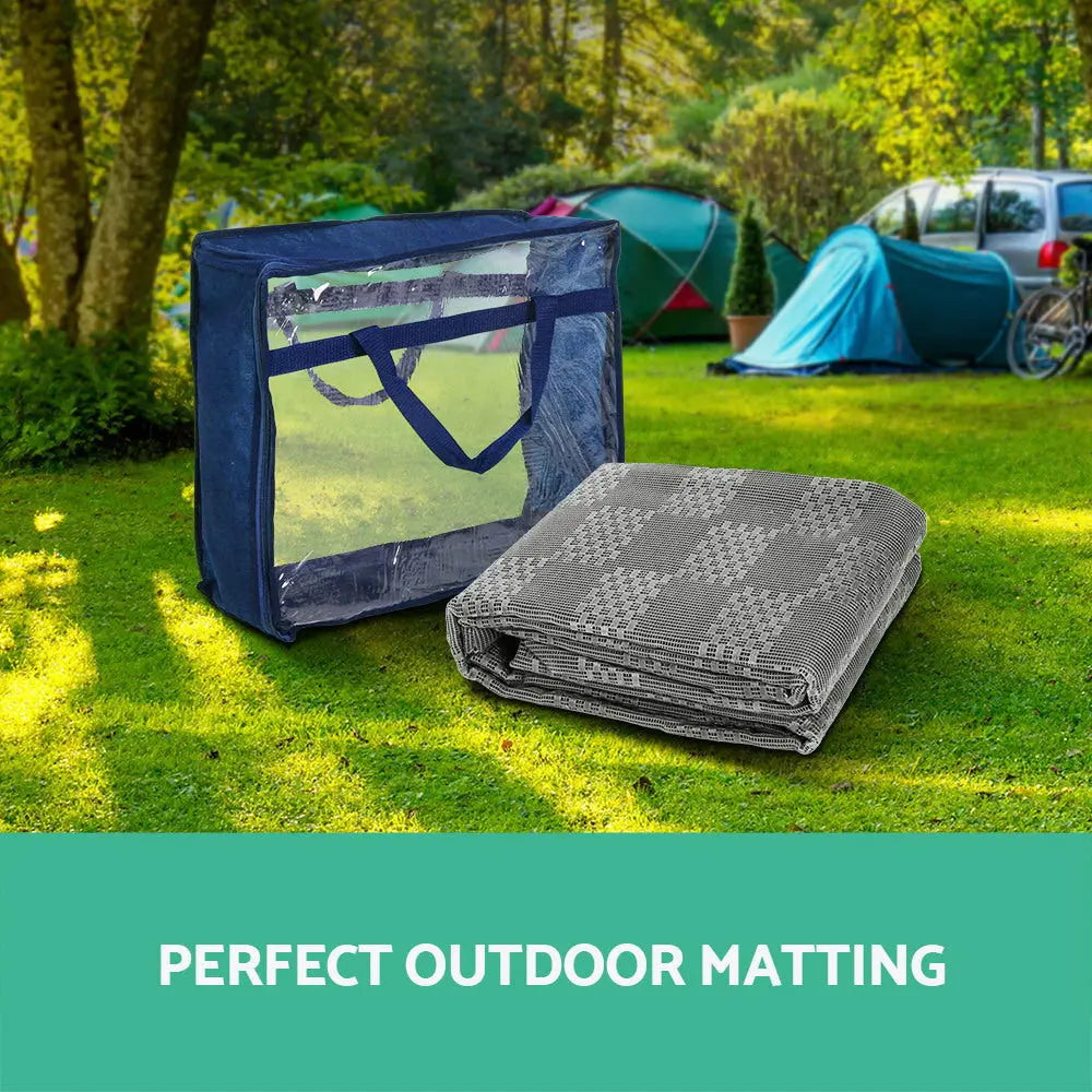 NNEDSZ 4M X 2.5M Matting 600 GSM Floor Mats Mesh Caravan Parks Annexes-2