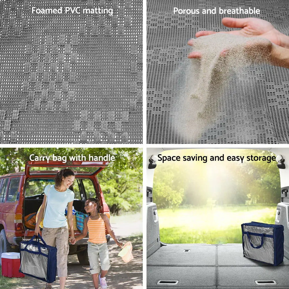 NNEDSZ 4M X 2.5M Matting 600 GSM Floor Mats Mesh Caravan Parks Annexes-4