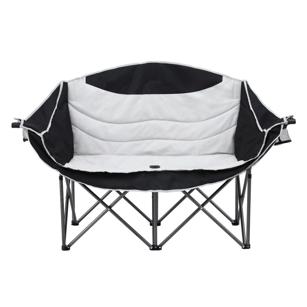 Weisshorn Camping Chair Double Folding Moon Chair Portable Seat 240KG-2
