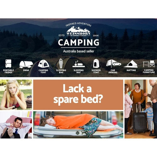 Weisshorn Self Inflating Mattress 10CM Camping Sleeping Mat Air Double