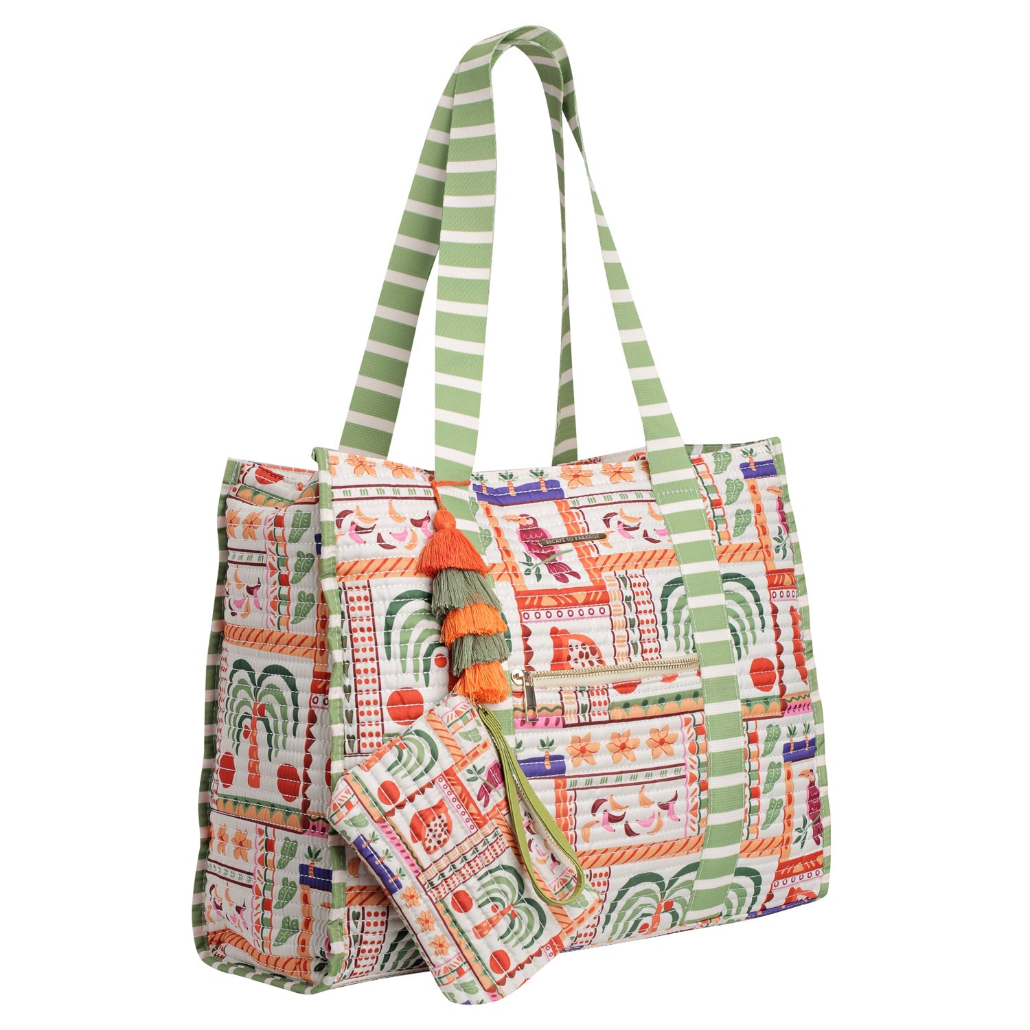 Striped Beach Bag-Jamaica