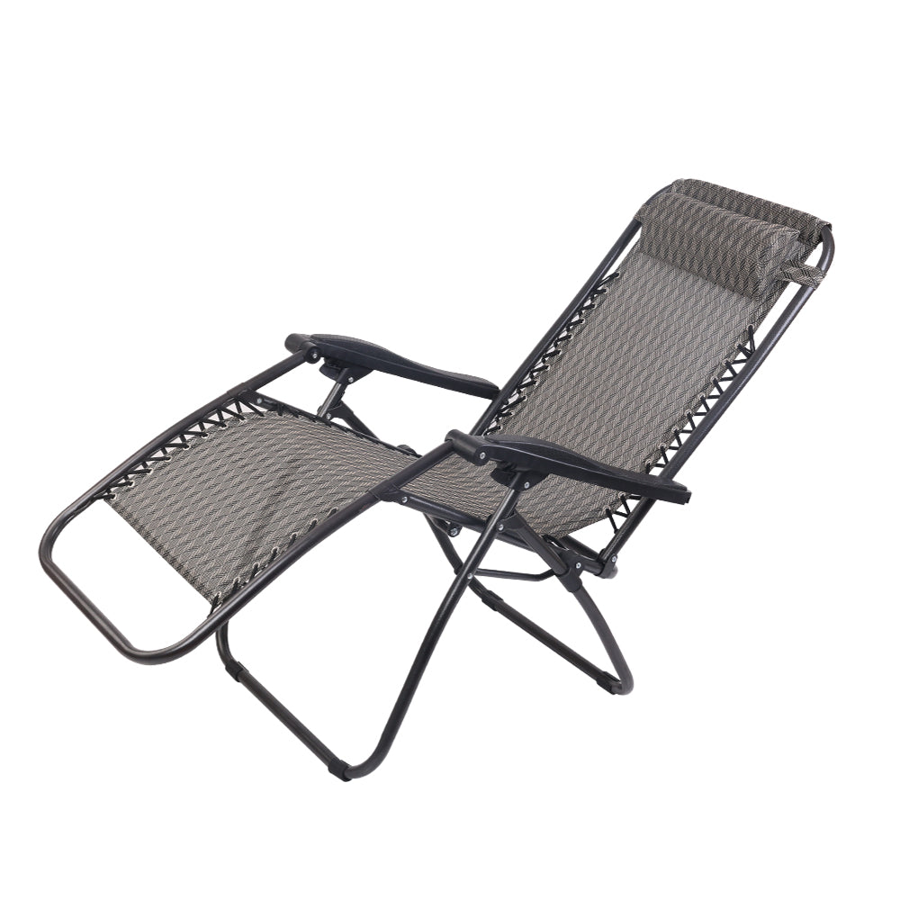 NNEDSZ Outdoor Portable Recliner - Grey