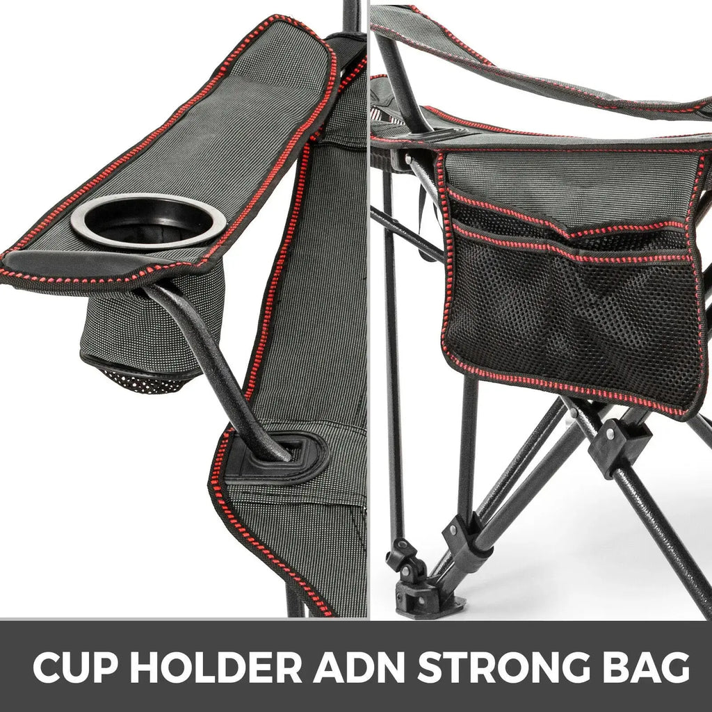 NNEOBA Outdoor Folding Camp Chair with Backrest & Footrest NNEOBA