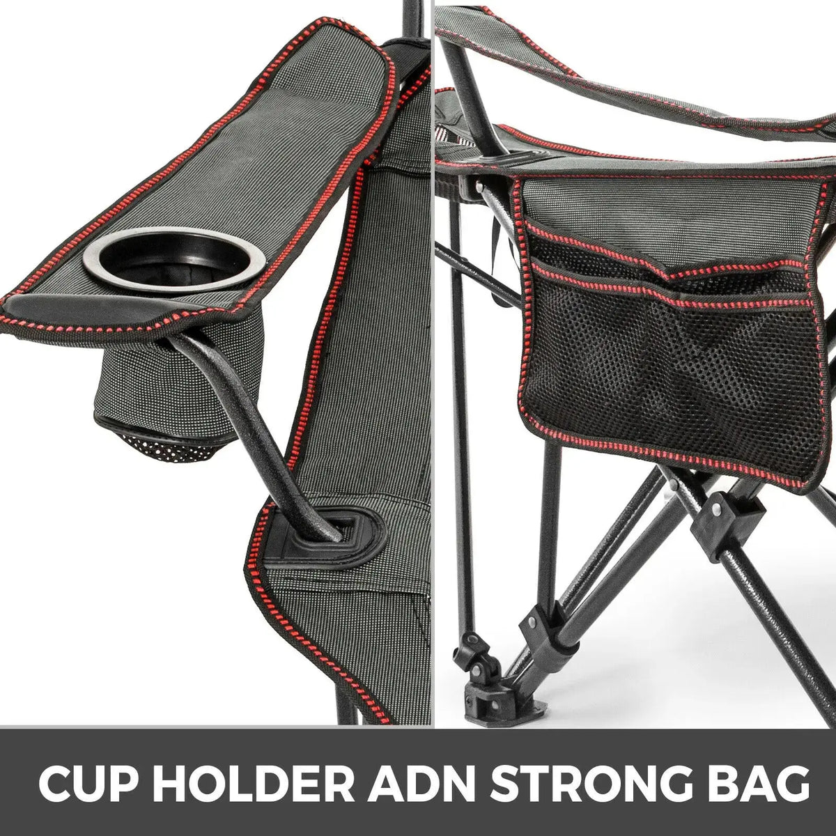 NNEOBA Outdoor Folding Camp Chair with Backrest & Footrest NNEOBA