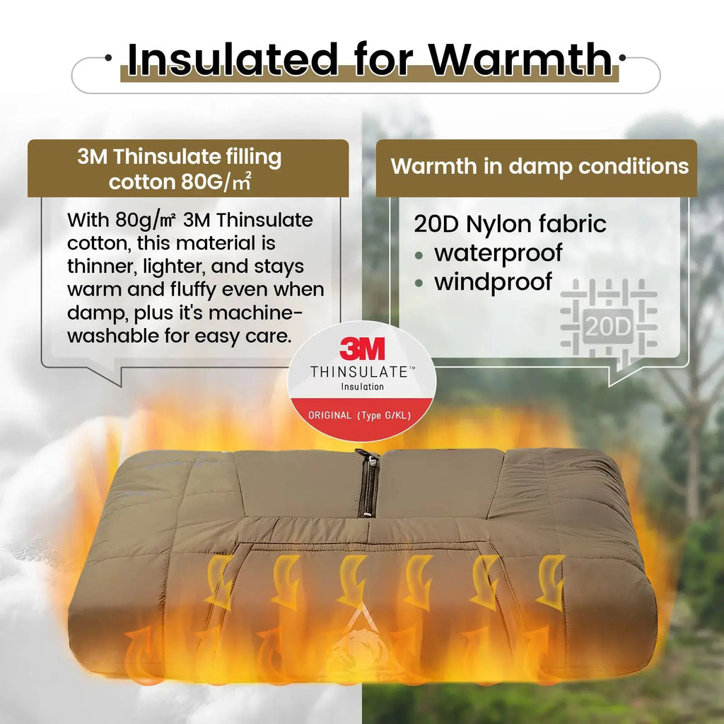 Wearable Camping Hooded Blanket NNEOBA