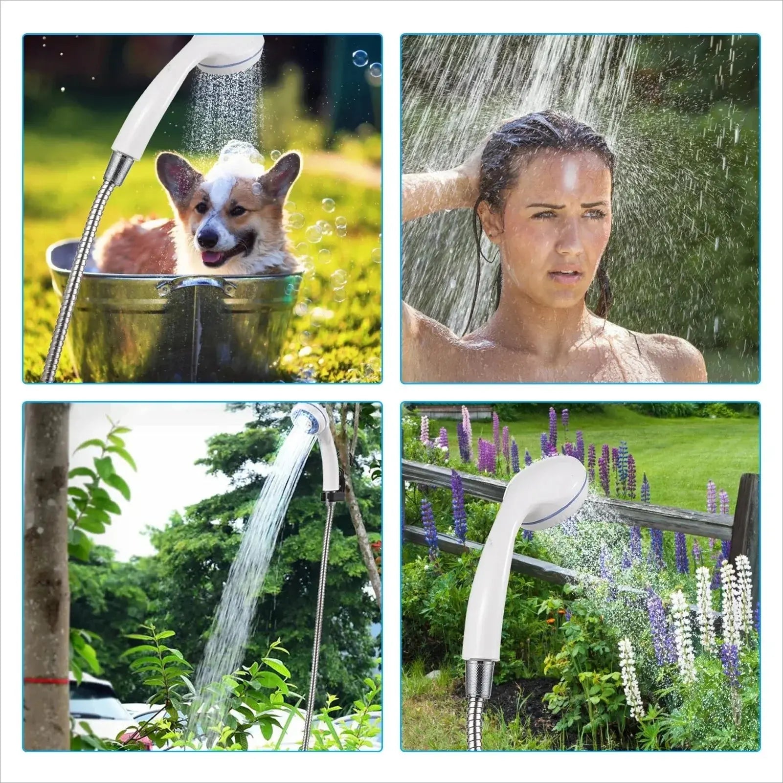 NNEOBA Portable Electric Camping Shower Pump NNEOBA