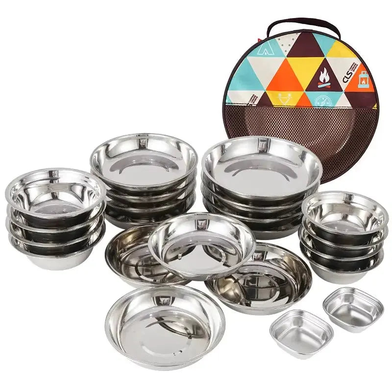 22PCS Portable Camping Cookware & Dining Set NNEOBA