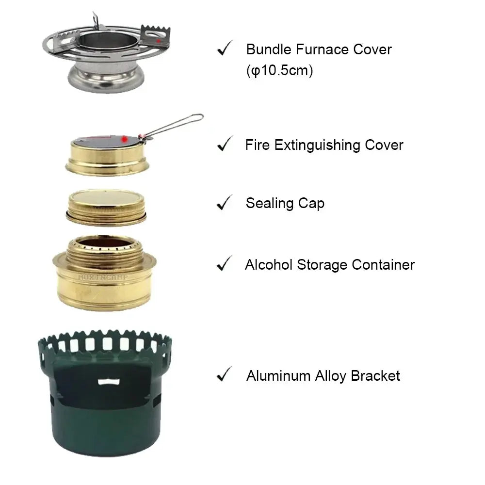 Portable Camping Alcohol Stove NNEOBA