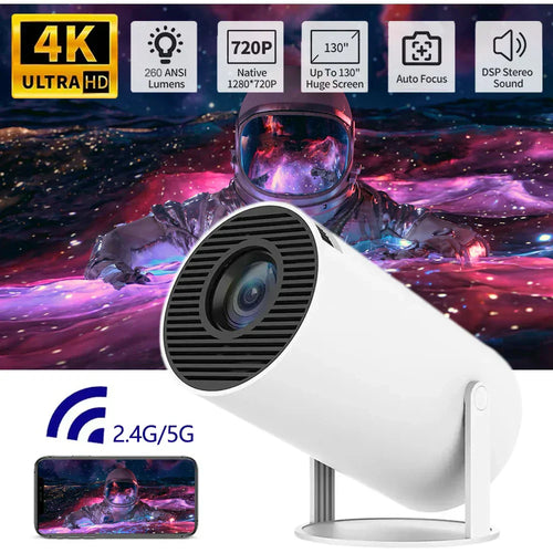 4K Wifi6 Portable Projector