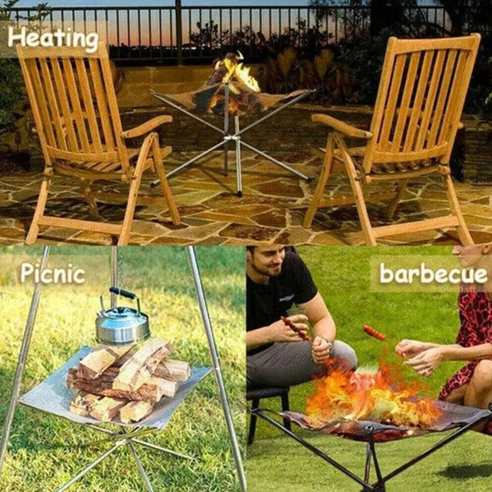 NNEOBA Stainless Steel Outdoor Camping Campfire NNEOBA