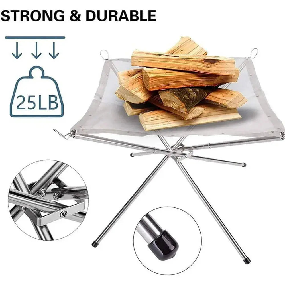 NNEOBA Stainless Steel Outdoor Camping Campfire NNEOBA