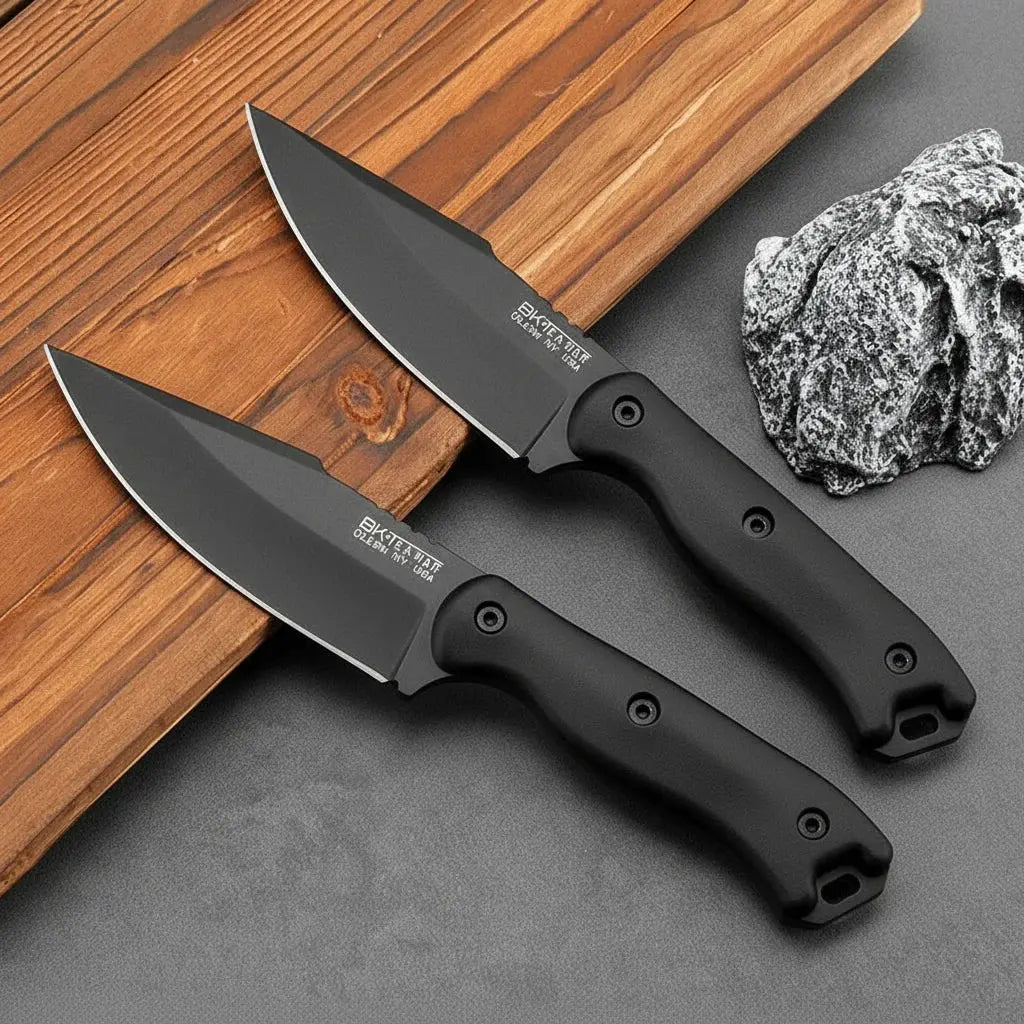 NNEOBA Camping Fixed Blade Knife Black NNEOBA