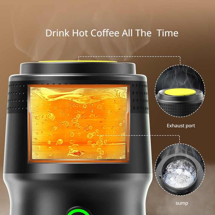 NNEDSZ Black Portable Fully Automatic Espresso Coffee Machine - Universal 3-in-1 Capsule, Coffee Powder & Espresso Maker-4