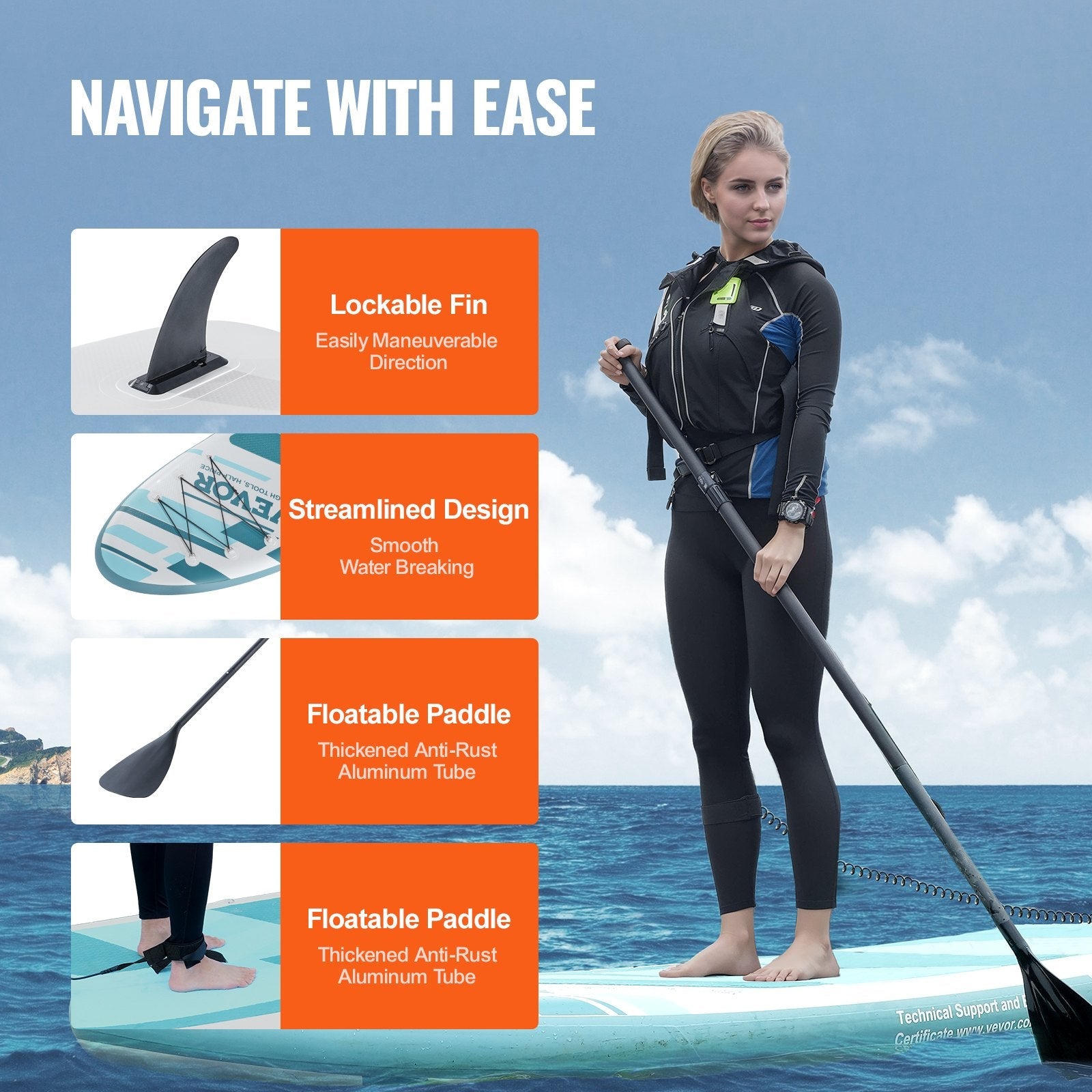 VEVOR Inflatable Stand Up Paddle Board