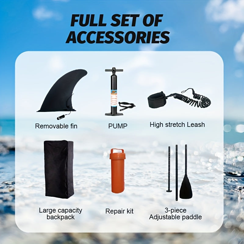 NNETM Inflatable Stand-Up Surfboard-2