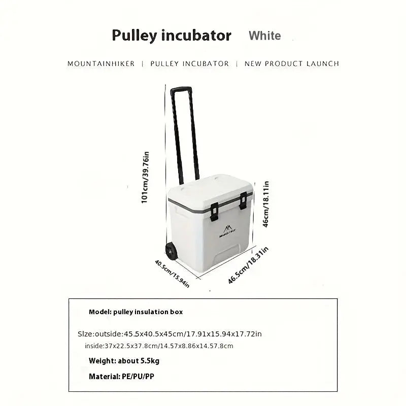 NNETM Portable Outdoor Cooler with Wheels-2