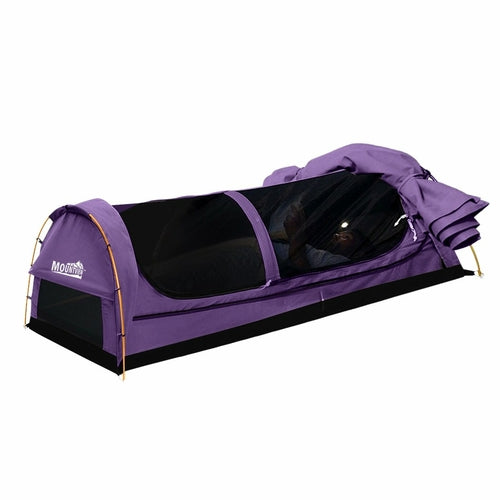 Mountview King Single Swag Camping Swags Canvas Dome Tent Hiking