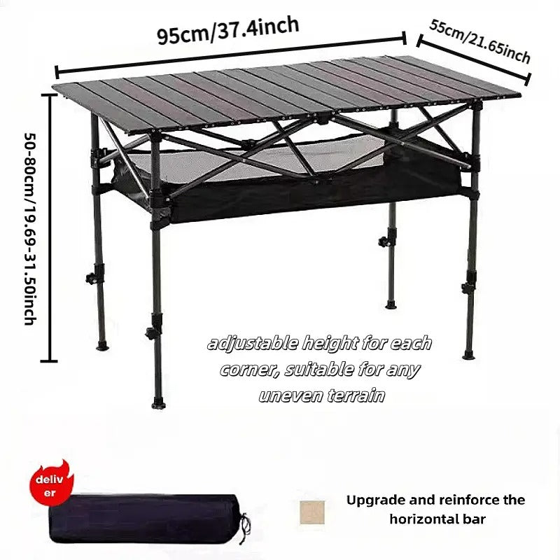 NNETM Iron Folding Camping Table