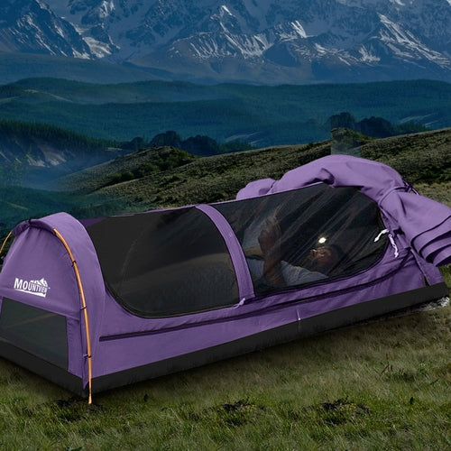Mountview King Single Swag Camping Swags Canvas Dome Tent Hiking